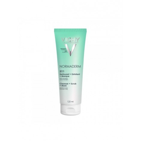 Vichy Normaderm 3 en 1 Exfoliant Nettoyant Masque (125 ml)